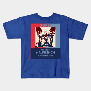 Pet lover french bulldog campaign tee Kids T-Shirt